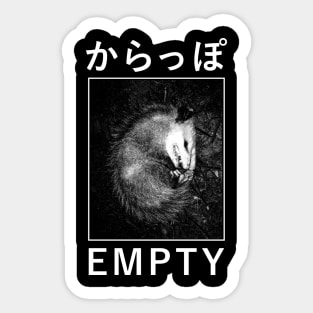 Karappo - Empty Opossum Sticker